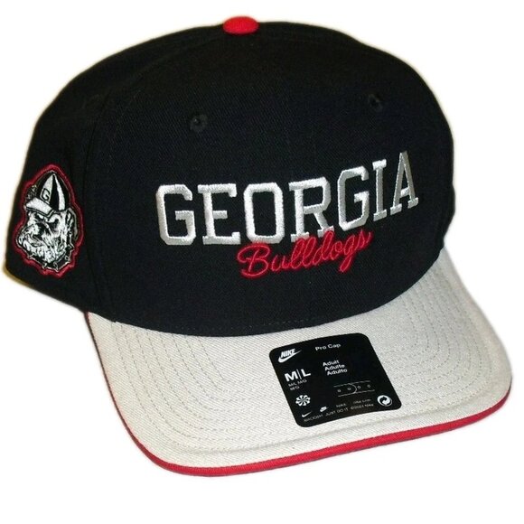 Georgia Bulldogs Mens Nike Black Snapback hat cap New Tags Ncaa - Picture 1 of 5